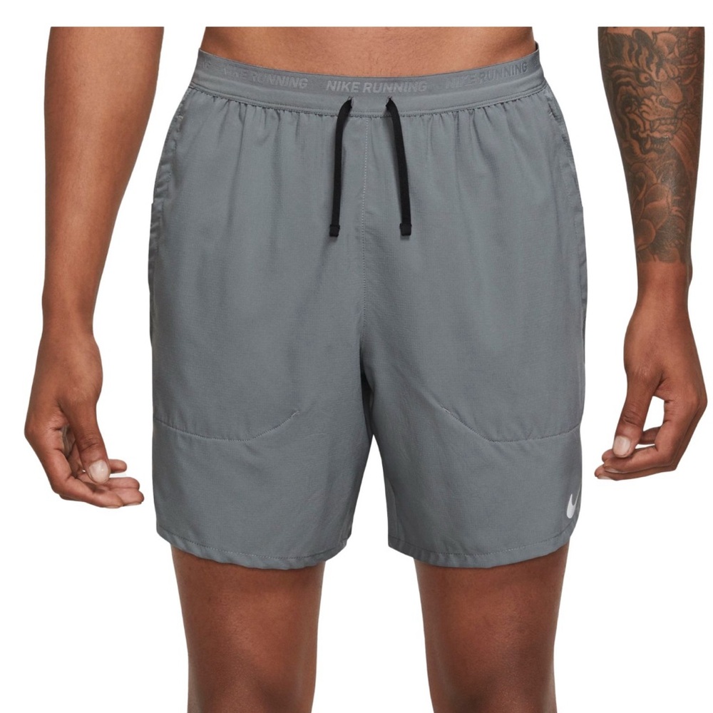 NIKE Men's Dri-FIT 5" Brief-Lined Running Shorts Size Small gray